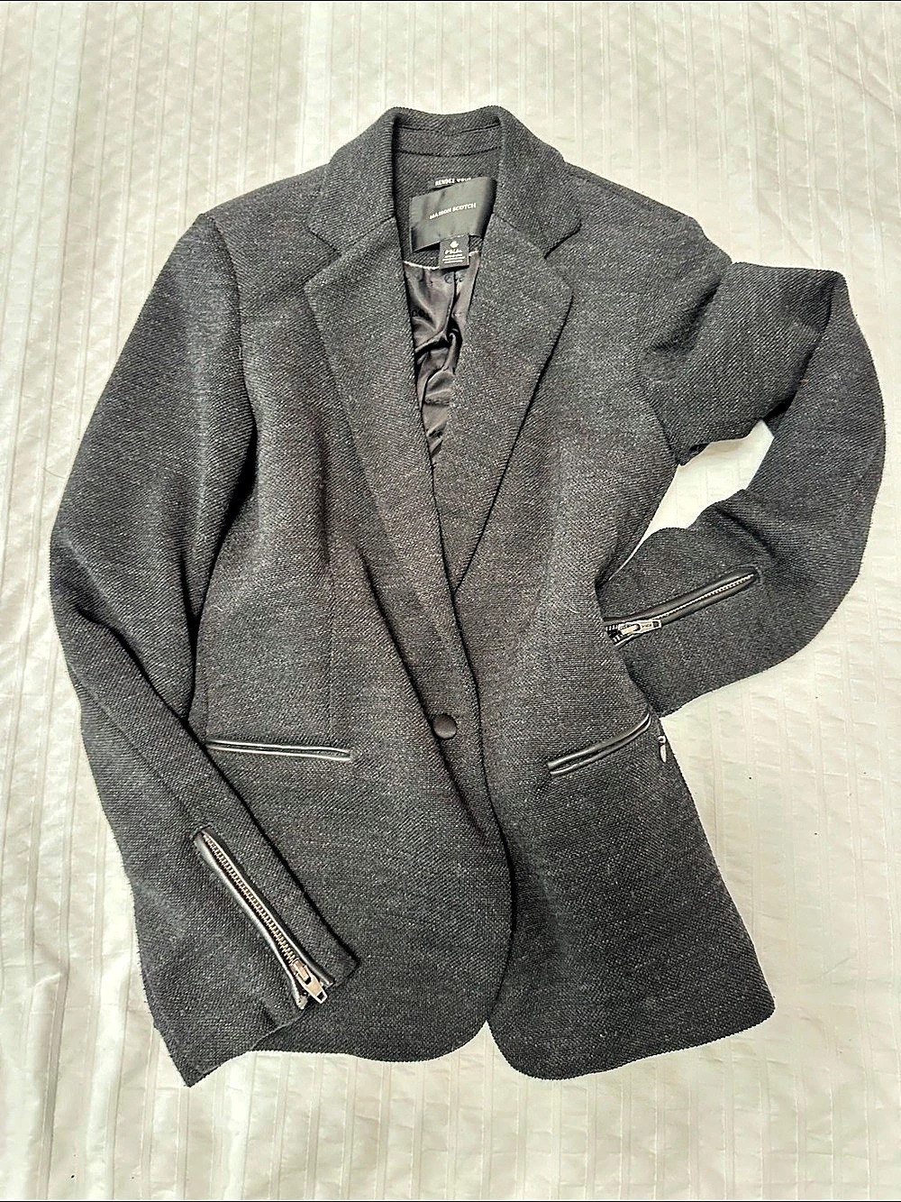 Maison Scotch Gray Blazer Size Small